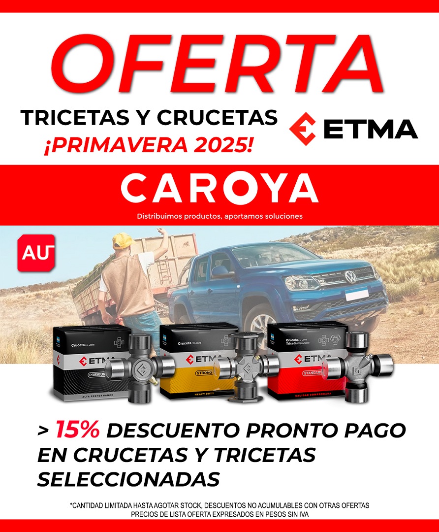 Oferta Crucetas y Tricetas ETMA ¡PRIMAVERA 2025!